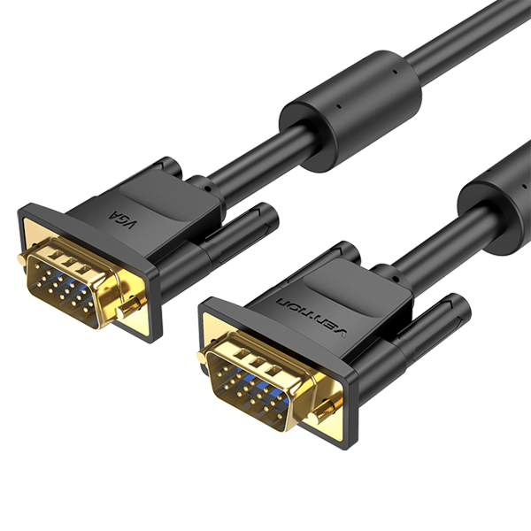 VGA 5 Metres Cable Male to Male (3+6) with Ferrite Cores Vention