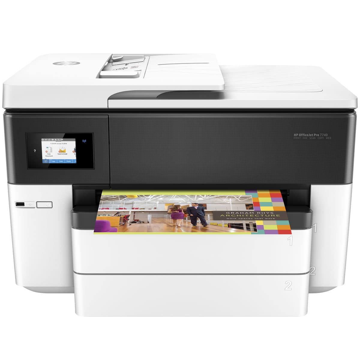 HP Officejet Pro 7740 Wide Format Wi-Fi All-in-One Printer HP Officejet Pro 7740 Wide Format Wi-Fi All-in-One Printer