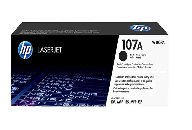 Hp Ink 107 HP 107A Black Original Laser Toner Cartridge For HP LaserJet W1107A ...